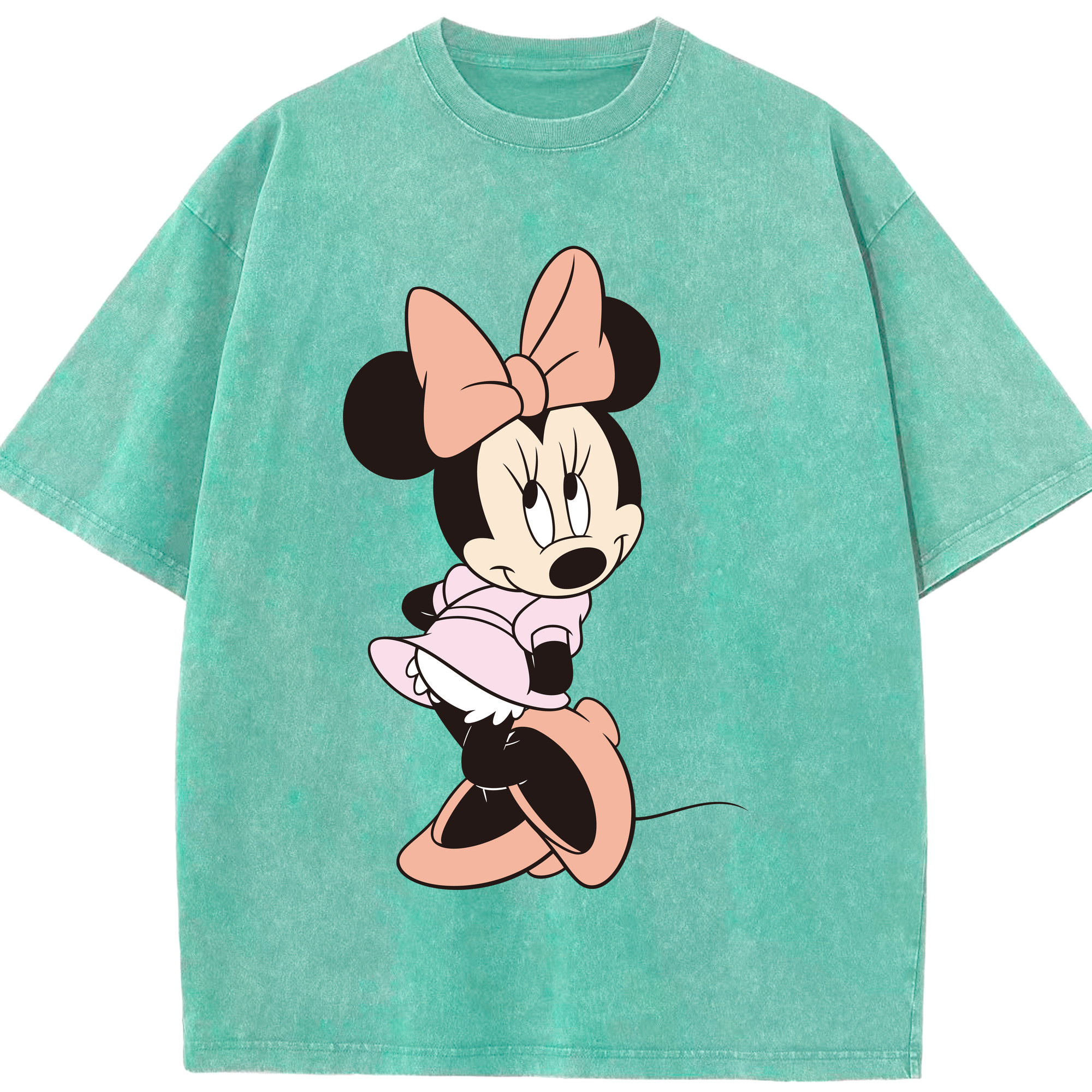（画像用） ミッキーマウス Mickey Mouse 綿100% ヴィンテージ風 半袖Tシャツ（フロントプリント）
